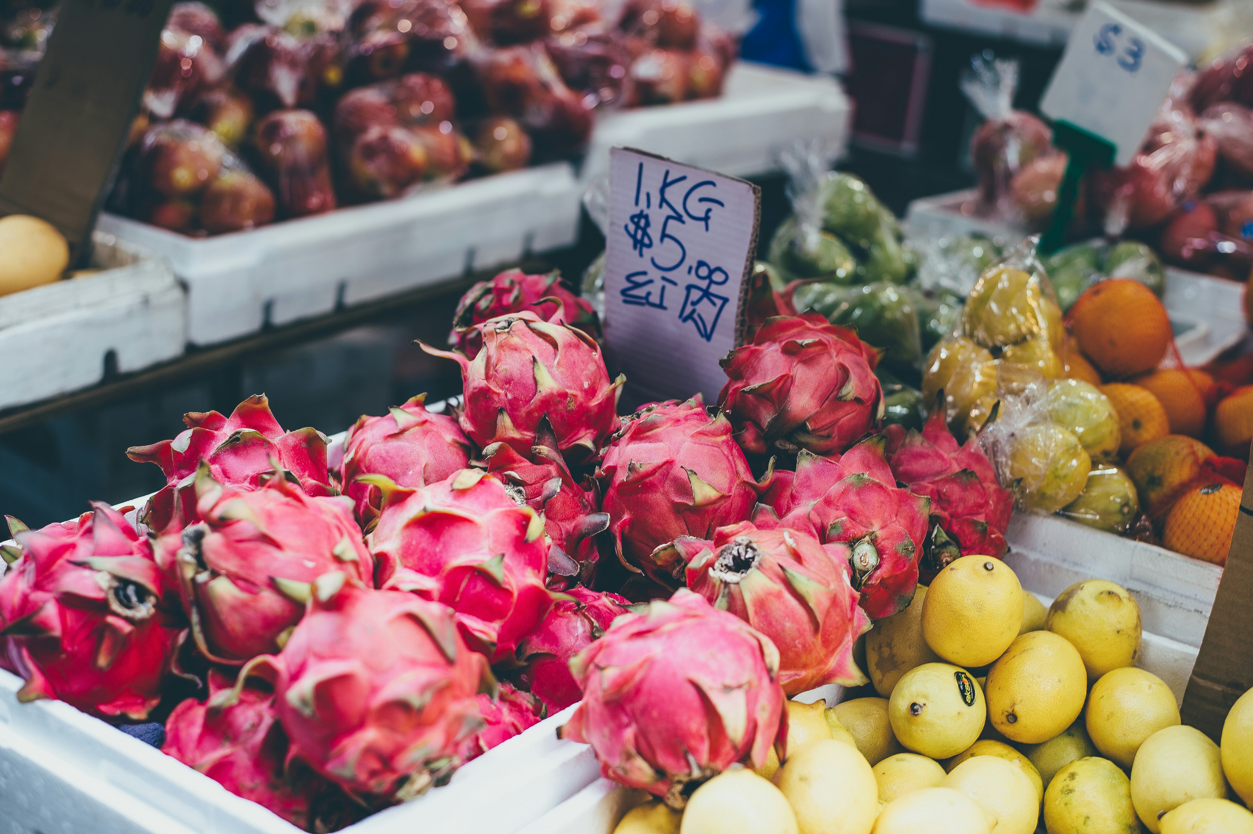 bundle of dragon fruits for sale